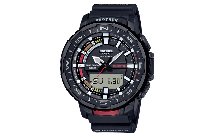 

CASIO Часы Men PRO TREK Black Watch PRT-B70-1PRD, Black