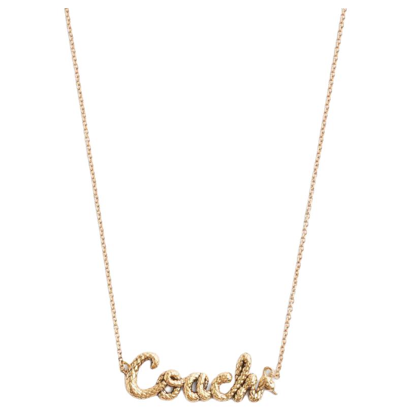 

Цинковый сплав, смола, унисекс, золото COACH, золотой