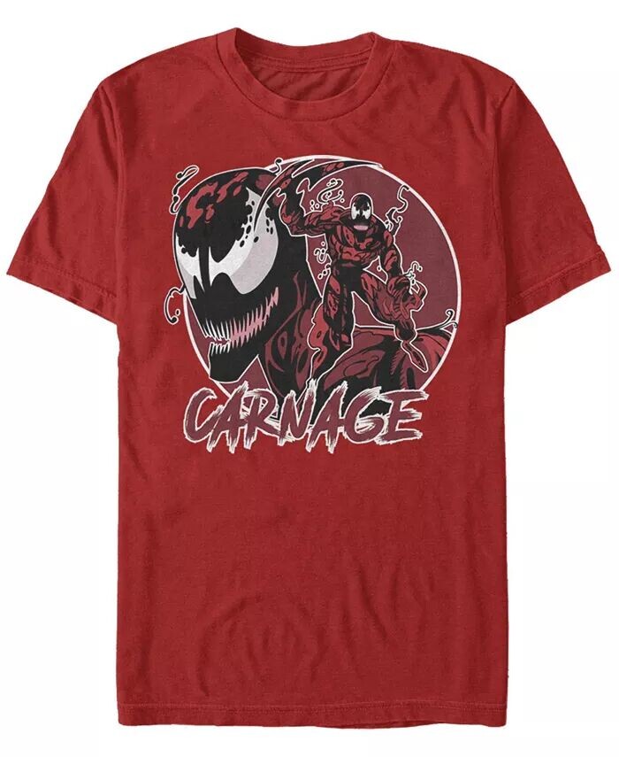 

Мужская футболка Carnage Circle с коротким рукавом и круглым вырезом Fifth Sun, красный