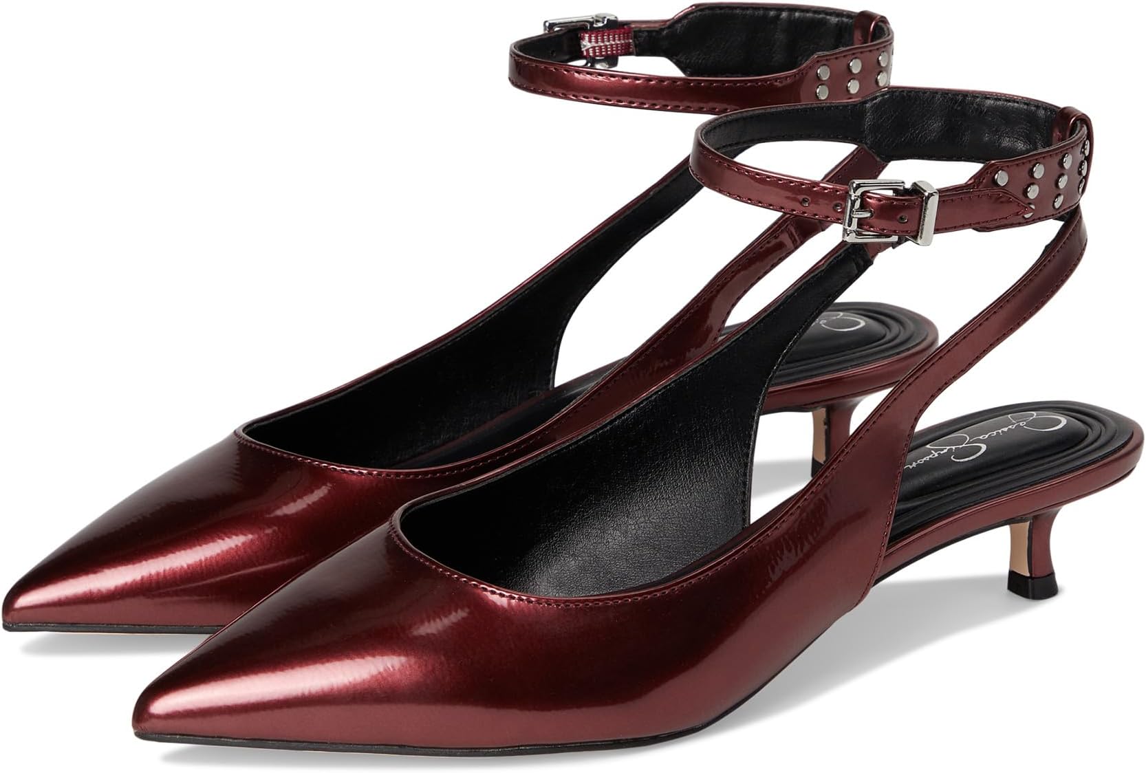 Туфли Jessica Simpson Vellana Kitten Heel Pump, цвет Oxblood