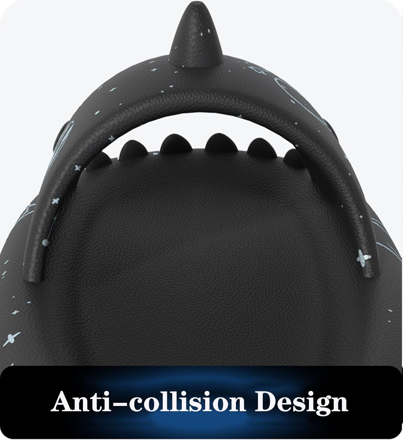 Оригинальные шлепанцы Sharklas Polares, оригинальные Sharklas, шлепанцы Sharky, шлепанцы с изображением акулы, сандалии Shark Slides для женщин и мужчин Jfxgjuv, черный — фото 2