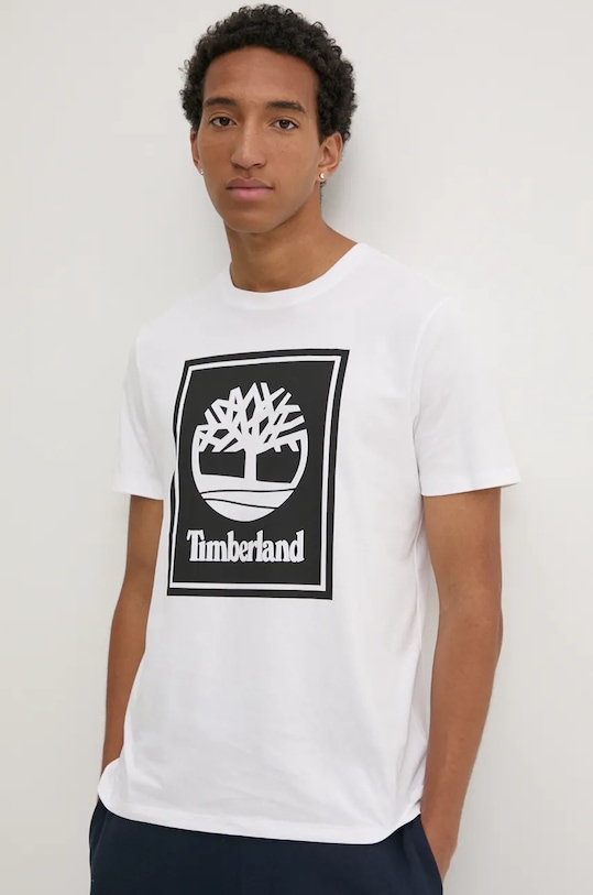 

Хлопковая футболка Timberland, белый