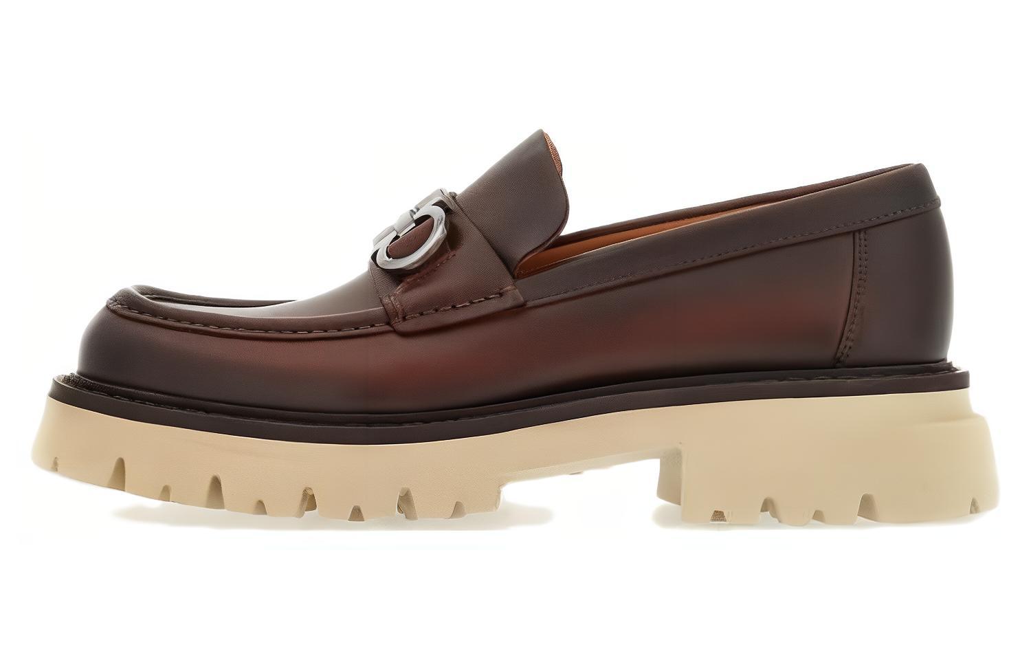 

Ferragamo Кожаные мокасины с бляшкой Ганчини