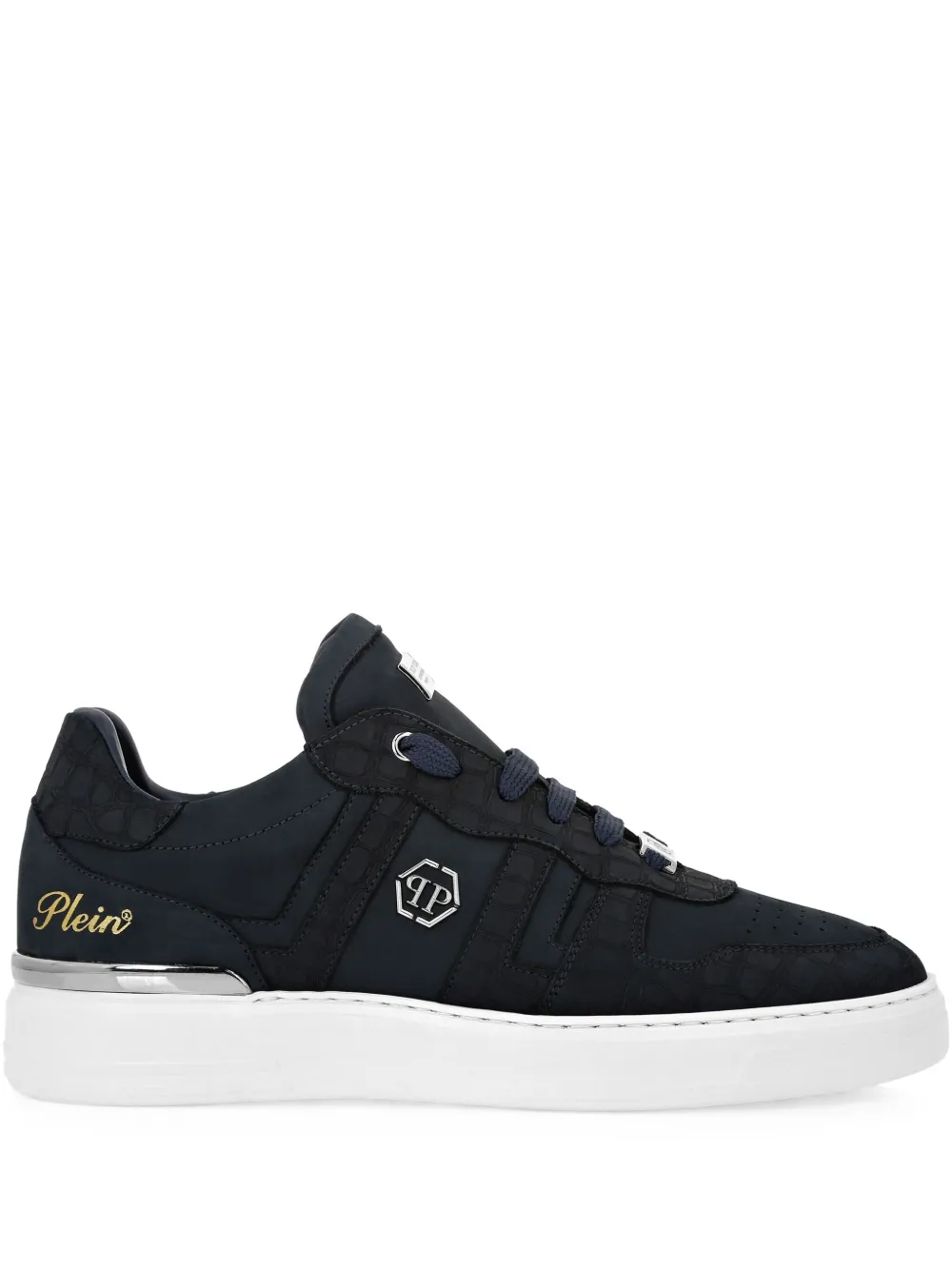 

Кеды на шнуровке Philipp Plein, синий