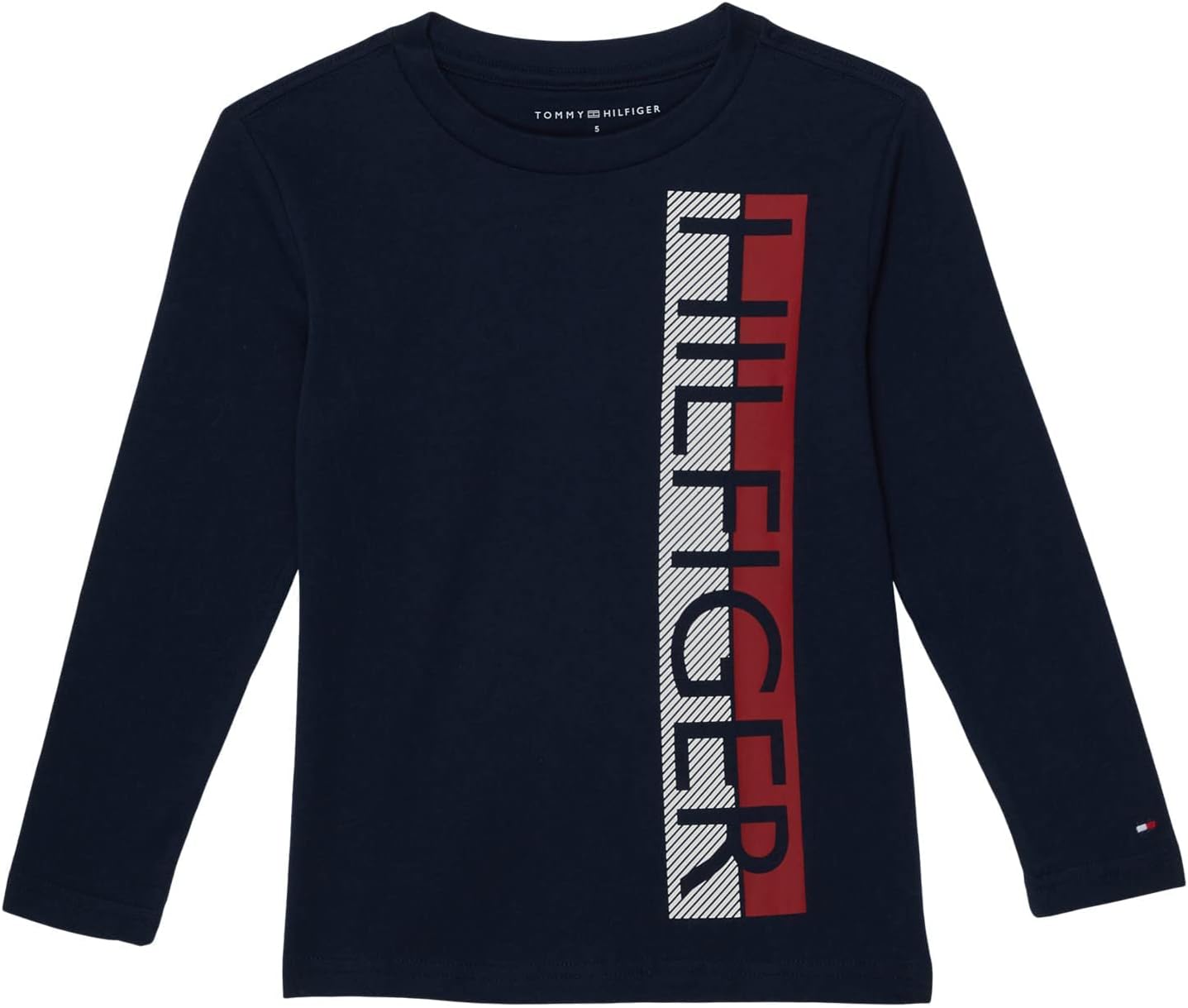 

Футболка Tommy Hilfiger Boy's Split Hilfiger с длинным рукавом (для малышей), Navy Blazer