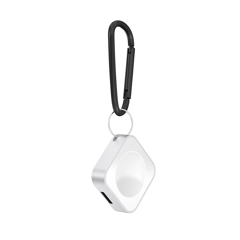 

Ремешок совместимый с Apple, металл Biaodaige, IWatch magnetic dual interface mini charge - silver white