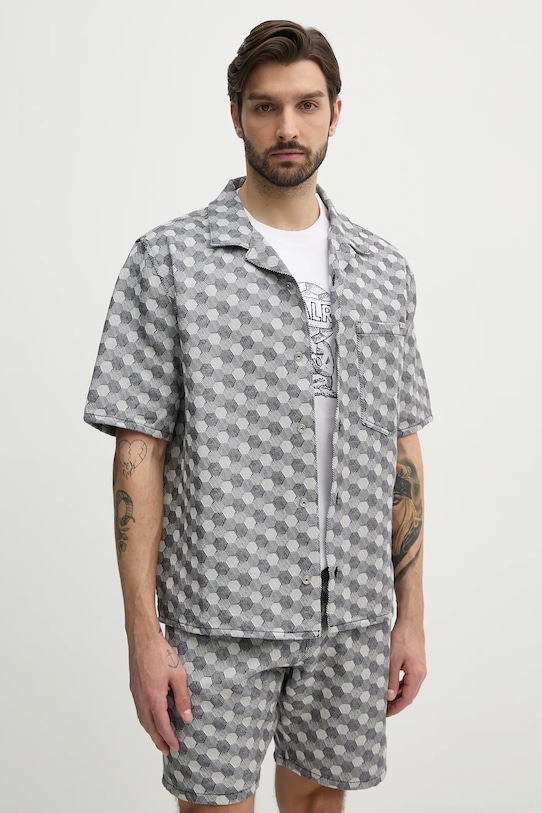 

Хлопковая рубашка Balr., серый