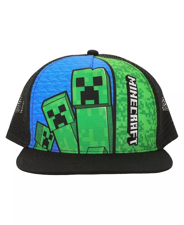 

Кепка для дальнобойщика с логотипом и криперами для мальчиков Minecraft, мультиколор
