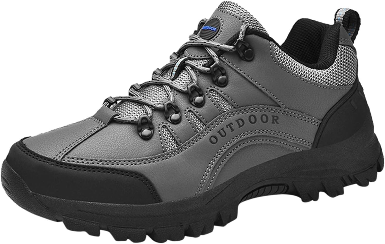 

Мужские походные ботинки IWIHMIV, нескользящие, для бега и тенниса, повседневная рабочая обувь, дышащие, удобные, легкие кроссовки, серый