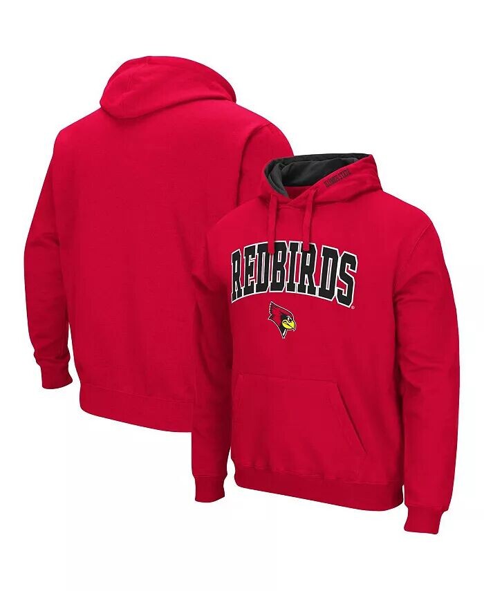 

Мужская красная толстовка с капюшоном Illinois State Redbirds Arch and Logo Colosseum