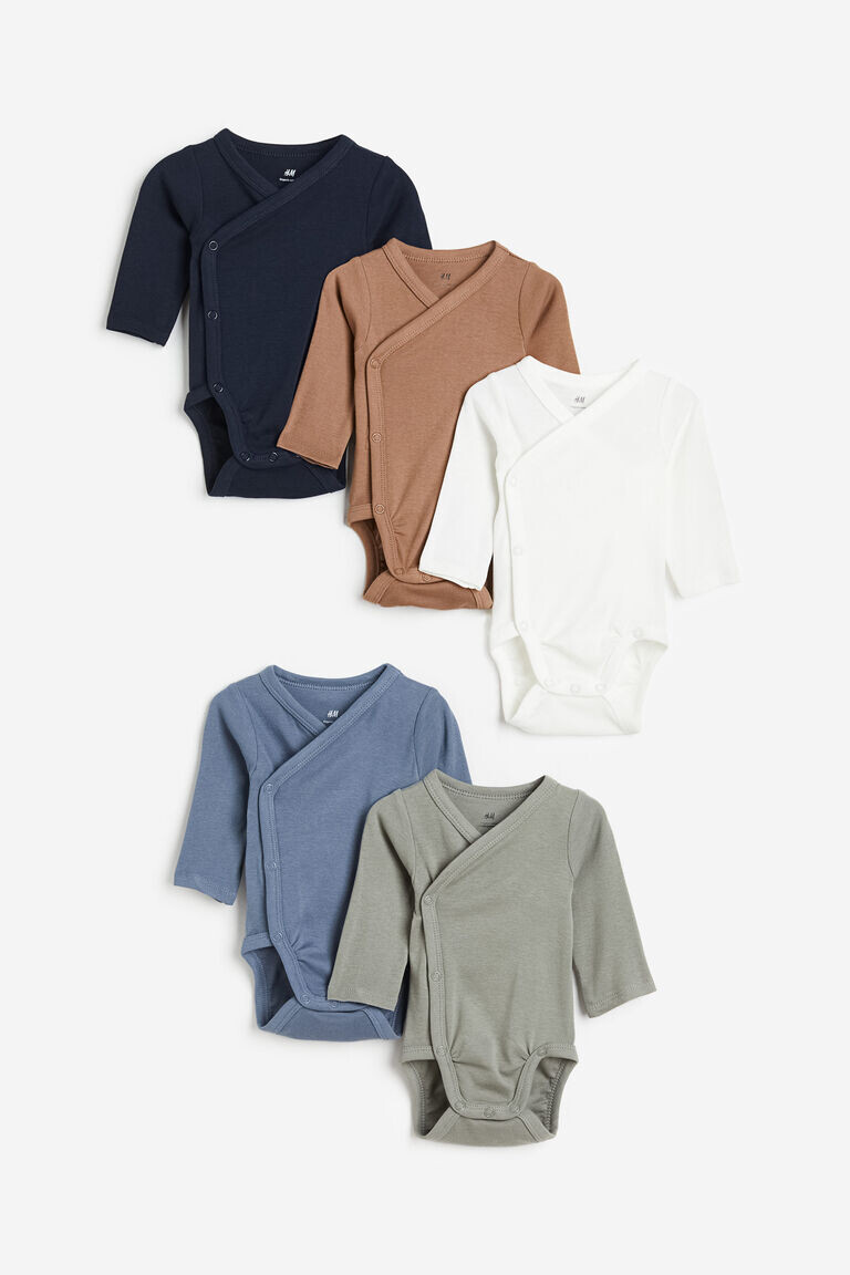 

Комплект из пяти боди H&M, синий