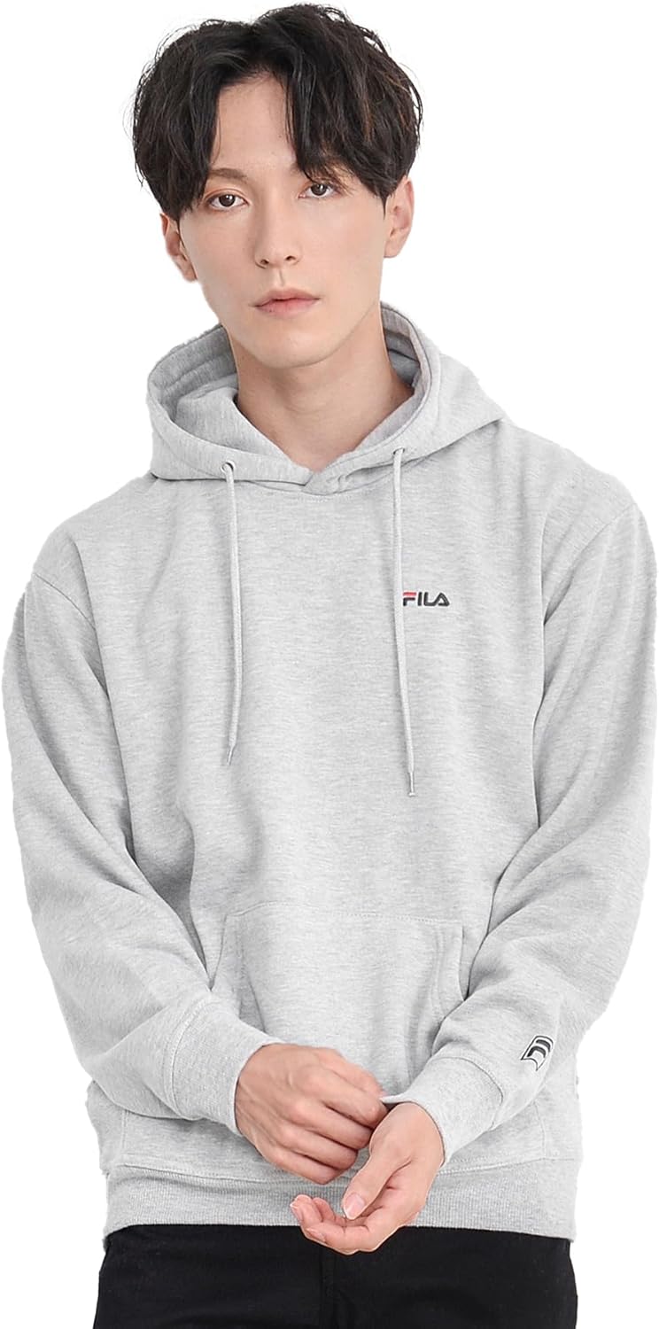 

Мужская толстовка FILA, худи, мягкая подкладка, длинные рукава, повседневная, свободный крой, с капюшоном, унисекс, брендовая, подходит как для мужчин, так и для женщин, серый