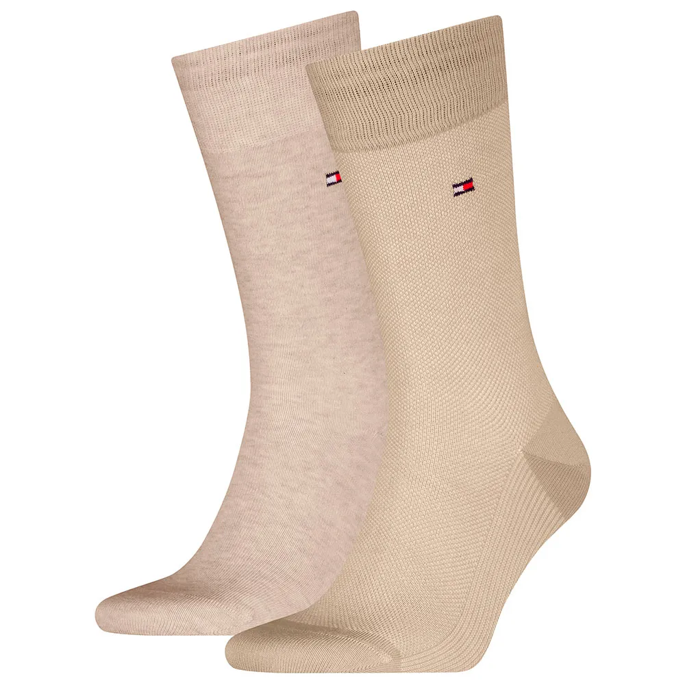 

Носки 2 шт Tommy Hilfiger Birdseye, бежевый