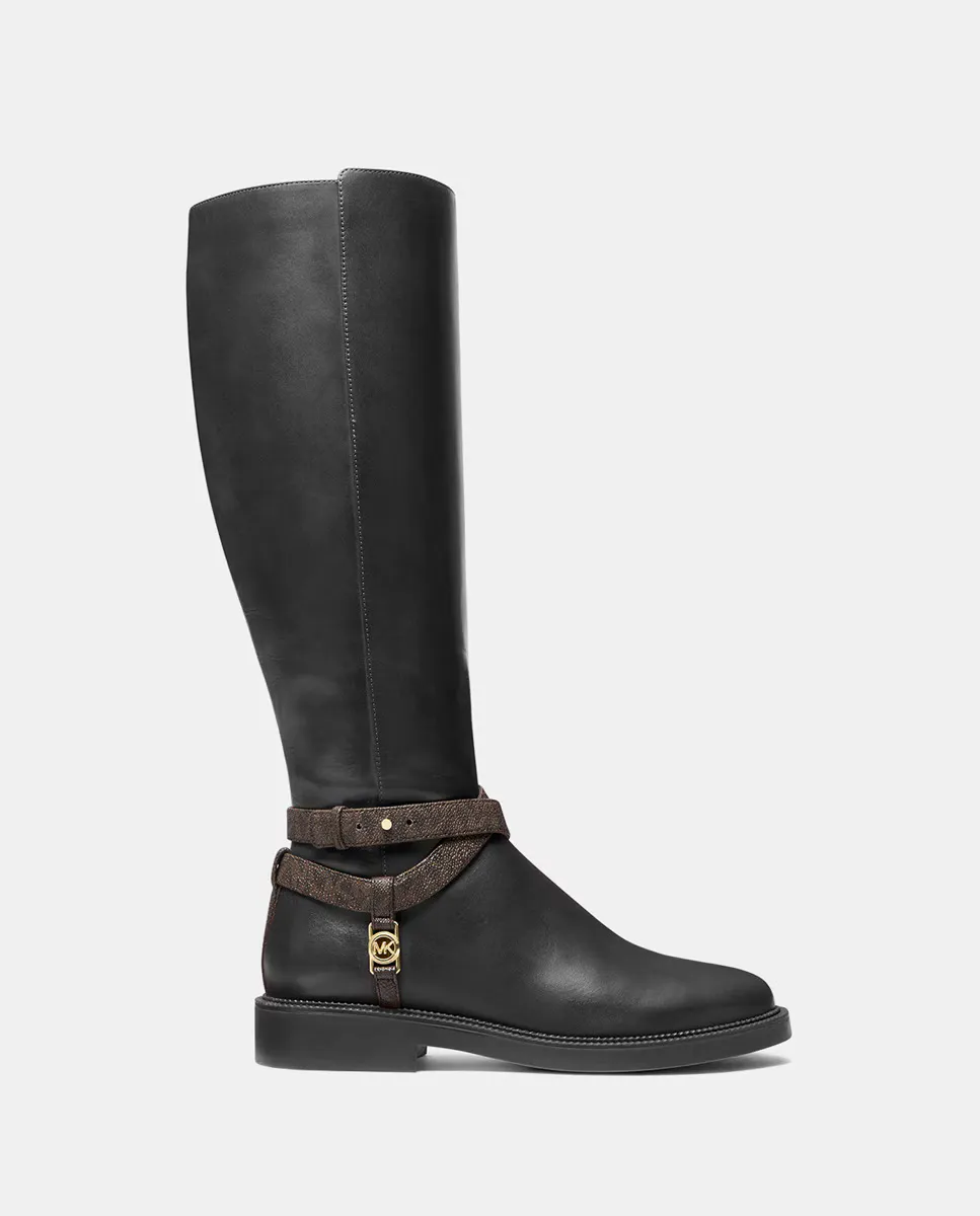 

Женские высокие кожаные сапоги Michael Michael Kors, черный