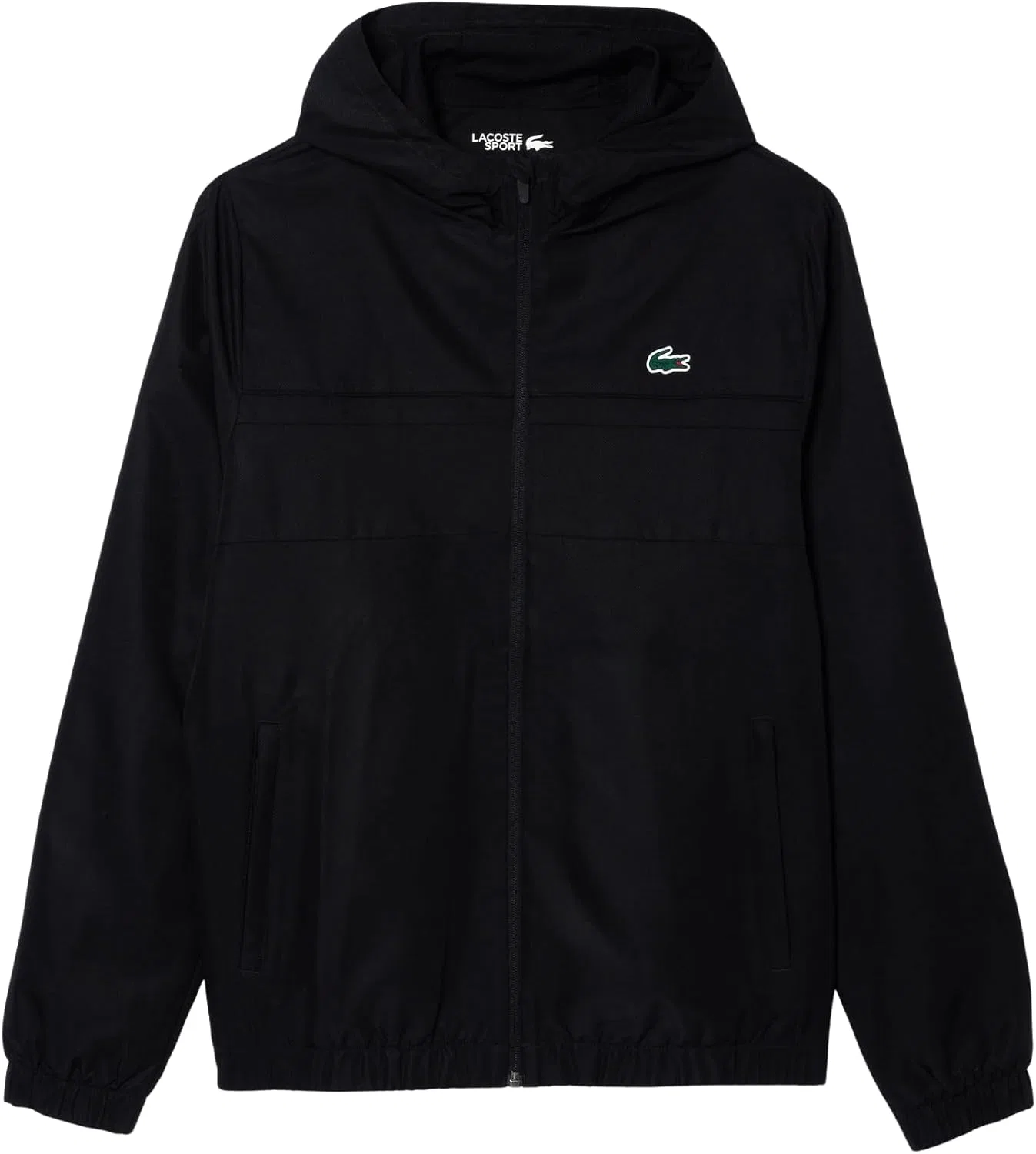 Спортивная куртка Lacoste, водонепроницаемая, цвет Black