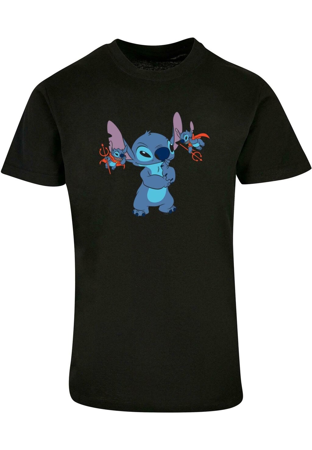 

Футболка с принтом LILO AND STITCH LITTLE DEVILS BASIC ABSOLUTE CULT, черный
