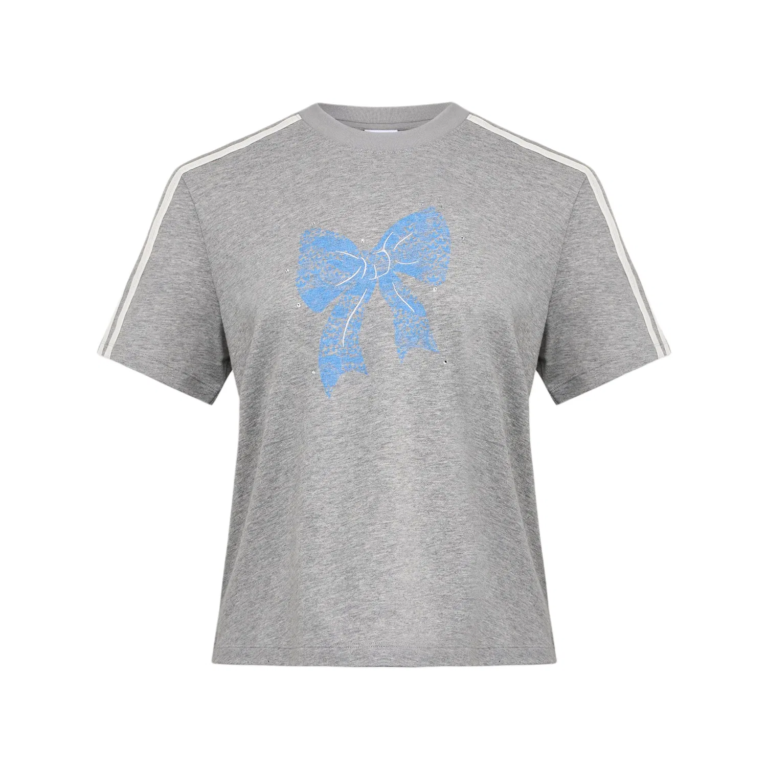 Футболка свободная Adidas Originals Medium Heather Gray/White