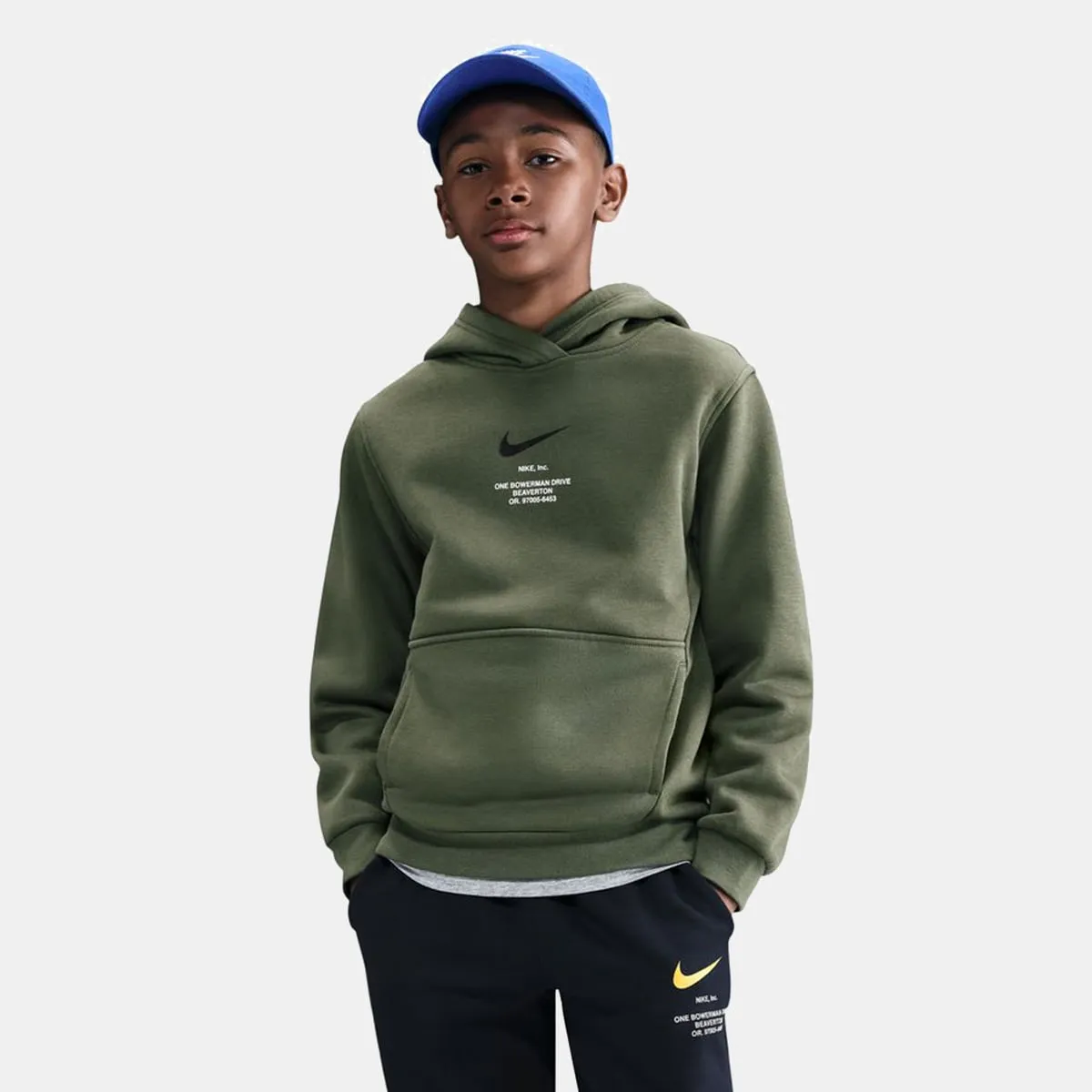 

Детская толстовка Sportswear Athl Po Hoodie Bb Nike, зеленый