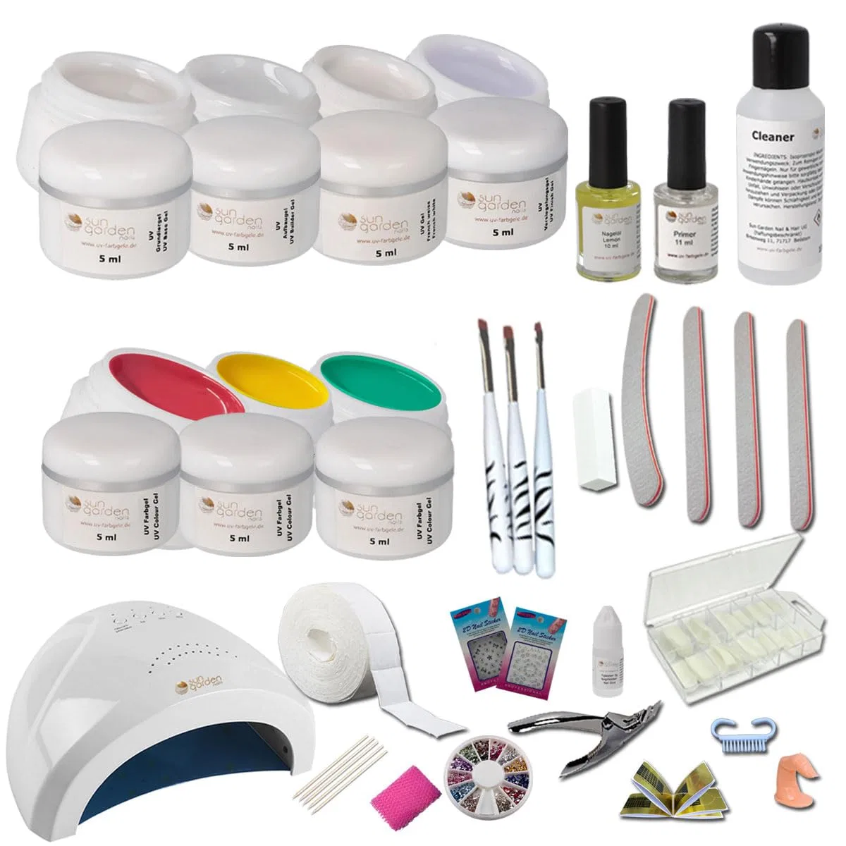 Стартовый набор для УФ-гелевого маникюра «Complete Set» от Sun Garden Nails Sun Garden Nails
