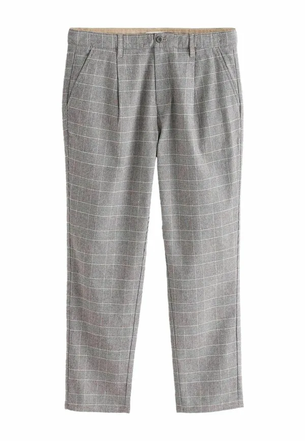 Классические брюки с фирменными складками в стиле ретро Next, Light Grey