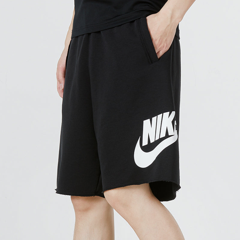 Шорты Nike As Nike Sportswear Spe Ft Alumni Short Logo 'Black' DM6818-010 — фото 4