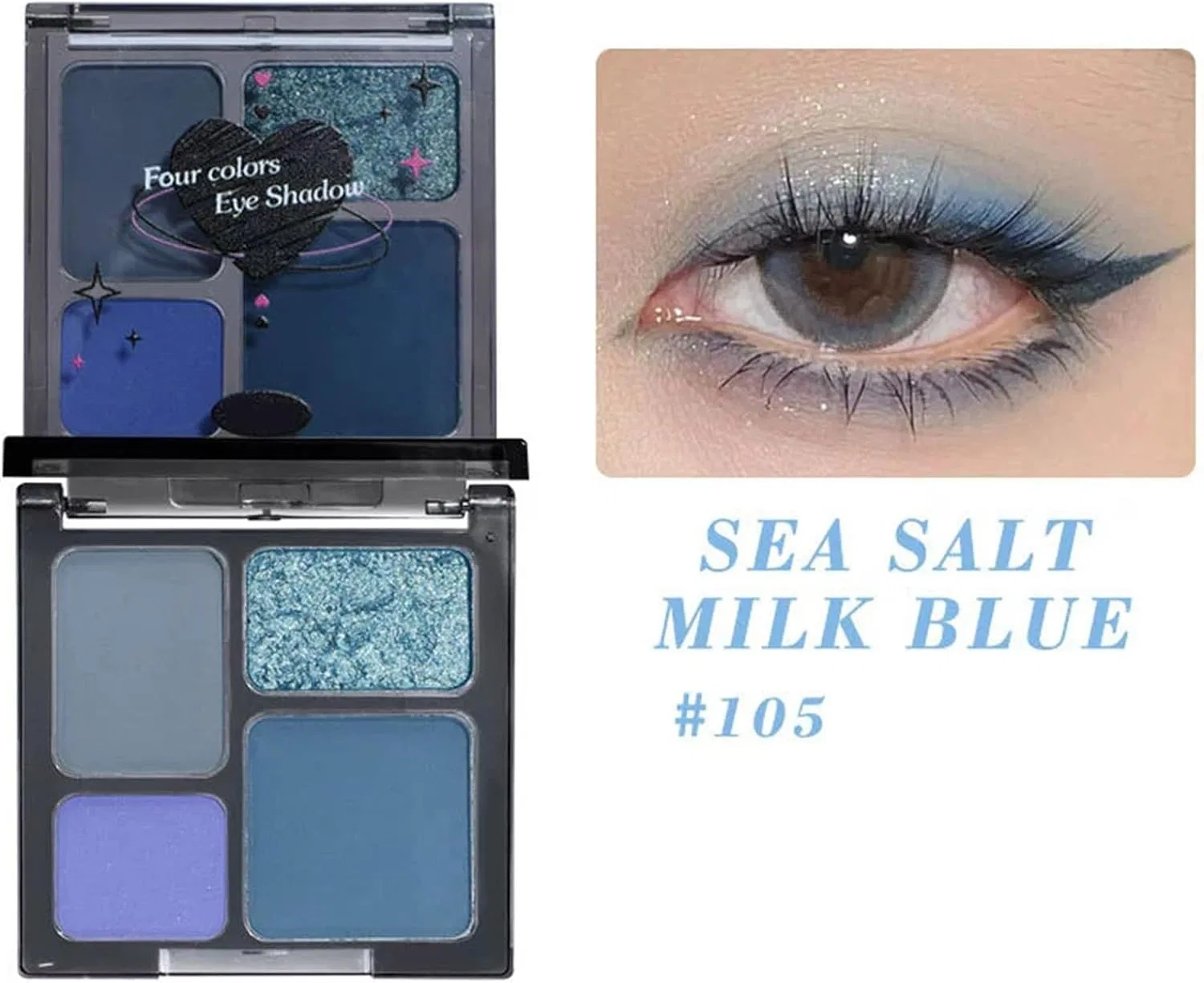 Тени для век Dark Makeup Palette, черный, Generic — фото 2