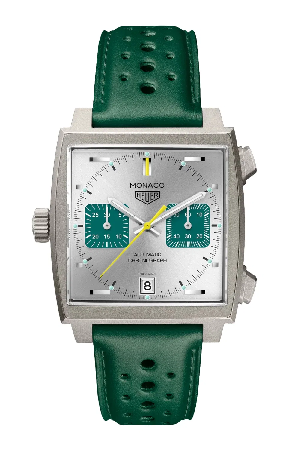 TAG HEUER MONACO ХРОНОГРАФ RACING GREEN - ЛИМИТИРОВАННАЯ СЕРИЯ - CAW218E.FC6565, золотой