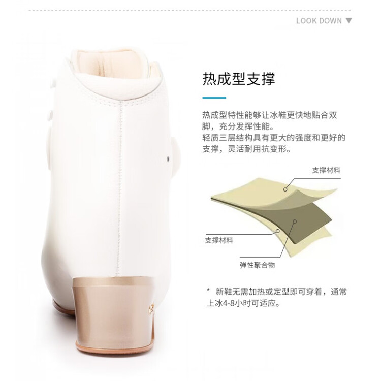 

EDEA Коньки для фигурного катания Galaxy White (Standard C) + Mk Galaxy Blades, размер 34,5