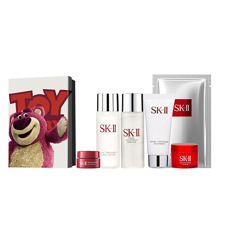 

Набор пробников SK II: сыворотка, лосьон успокаивающий и сияющий, увлажняющий и очищающий набор из 3/4/5 штук SK-II