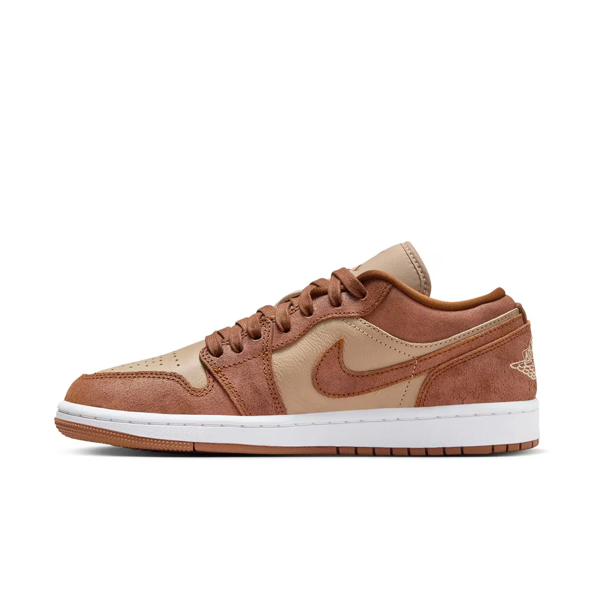 Женские баскетбольные кроссовки Air Jordan 1 Low SE Jordan, коричневый — фото 4