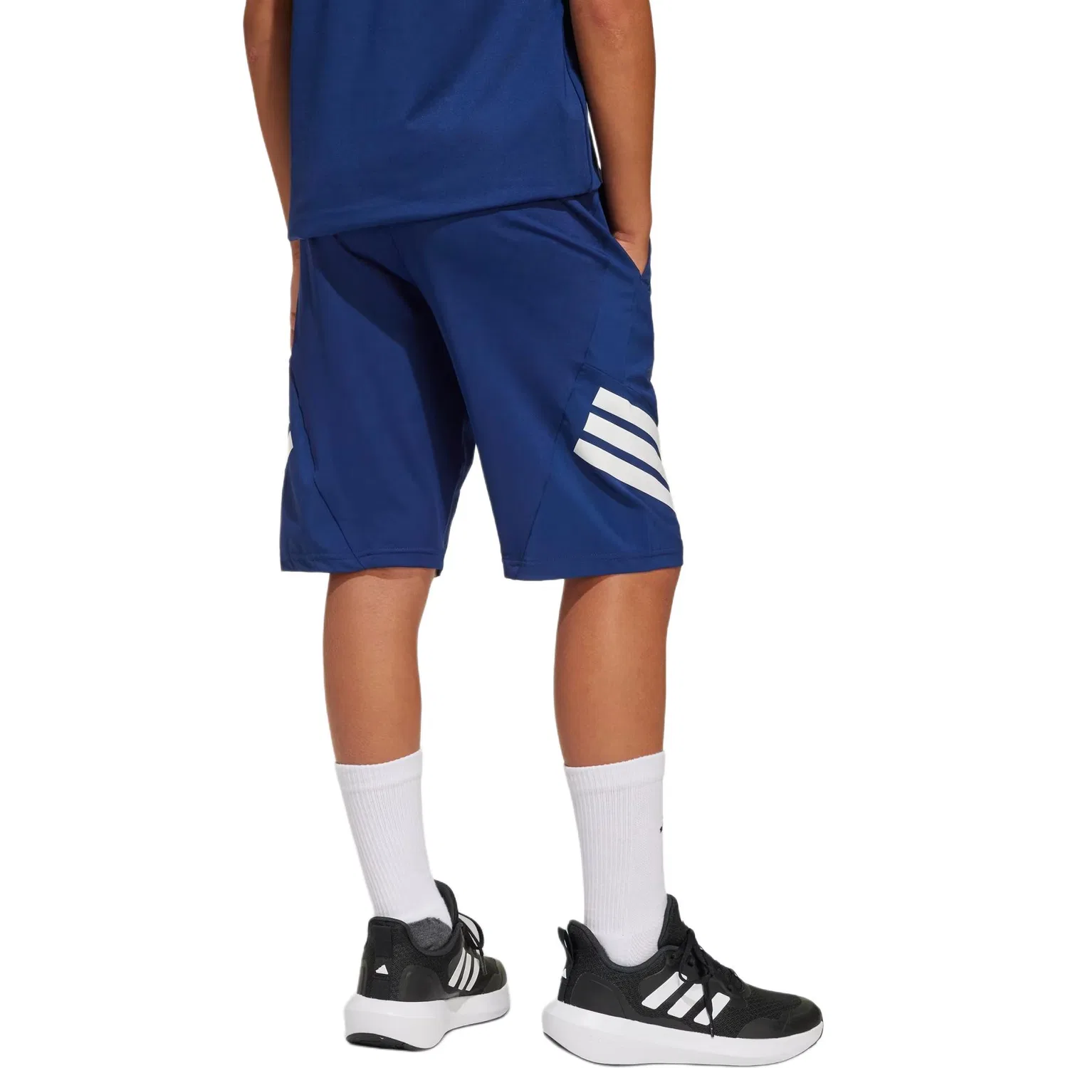 Шорты детские для детей 3-7 лет, dark blue Adidas — фото 3