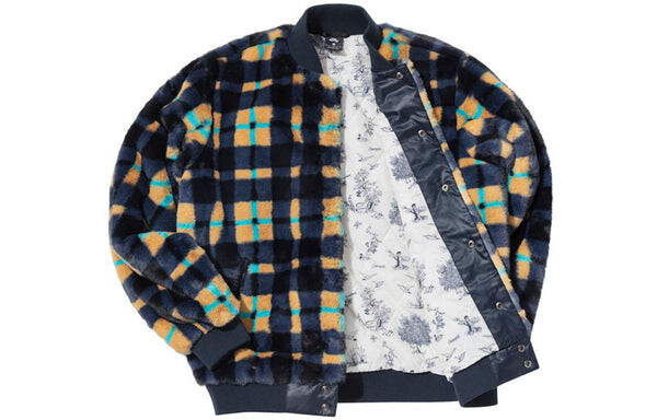 Куртка Nike SB Dunk High x Concepts Crossover Skateboard Sports Plush Plaid Jacket Asia Edition Colorblock Yellow, желтый — фото 3