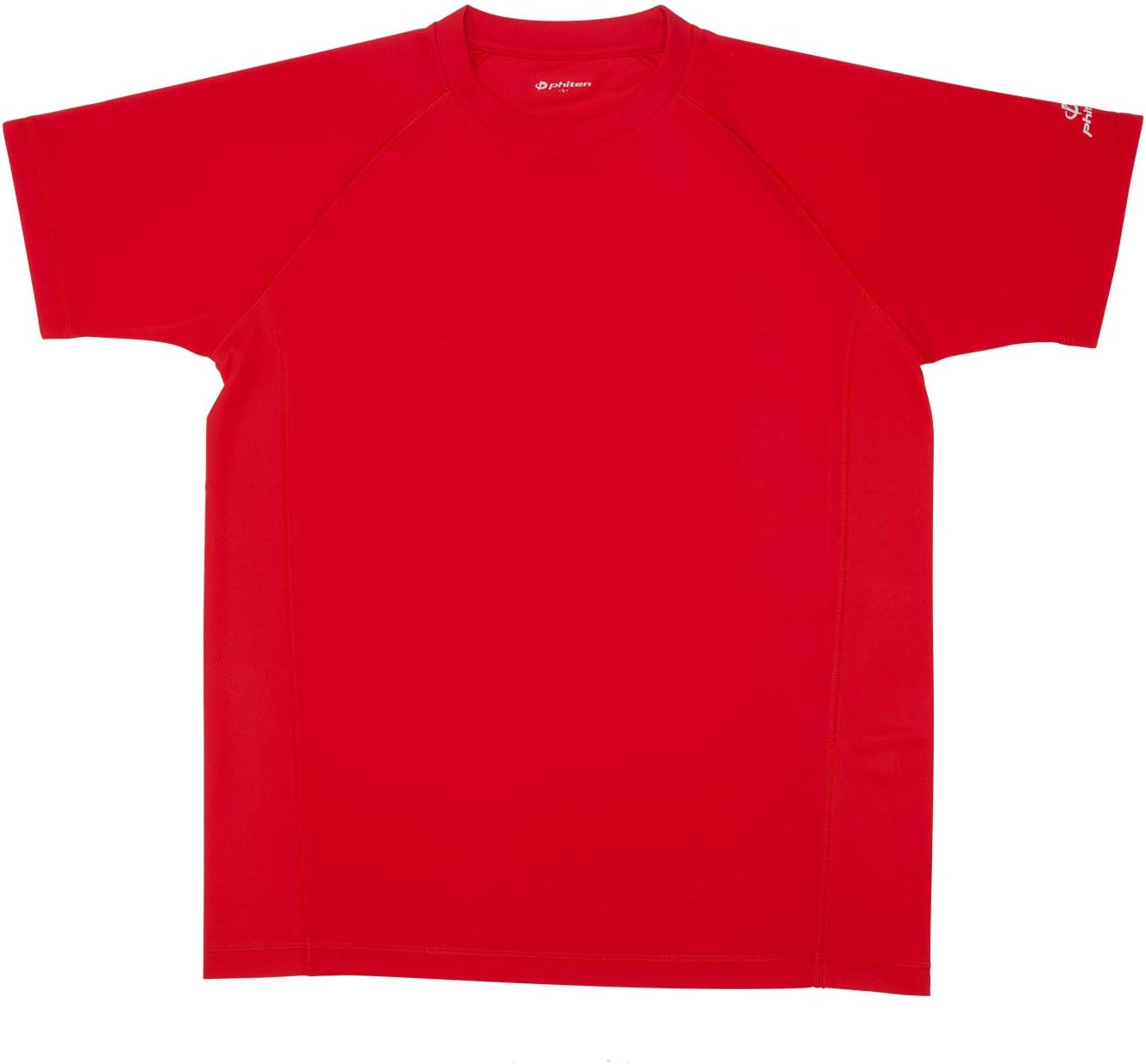

Спортивная футболка Phiten RAKU Smooth Dry с короткими рукавами и логотипом, красный