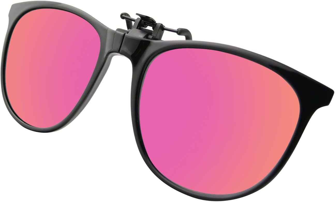 

Солнцезащитные очки-клипсы в стиле Баухаус, надеваемые поверх очков с диоптриями, для женщин и мужчин. Откидные солнцезащитные очки. Подарки на Международный женский день и день рождения для него и для нее Bauhaus, Pink 2