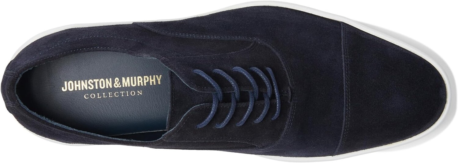 Кроссовки Bolivar Cap Toe Johnston & Murphy Collection, цвет Navy Italian Suede — фото 2