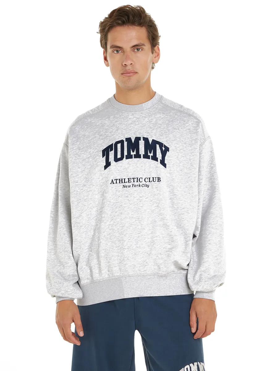 

Толстовка Tommy Jeans "TJM BOXY GMD CREW", серебристый
