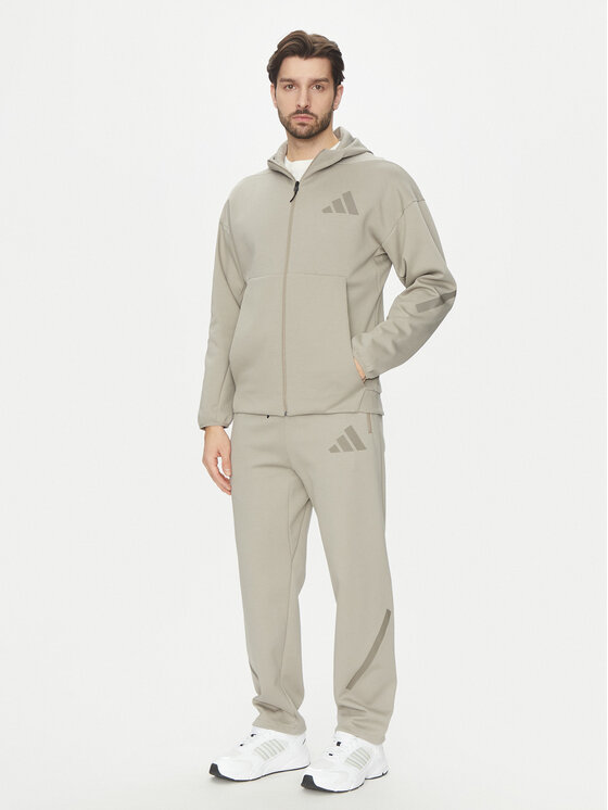 Свободные спортивные штаны Z.N.E. Open-Hem JC6716 Adidas, бежевый — фото 2