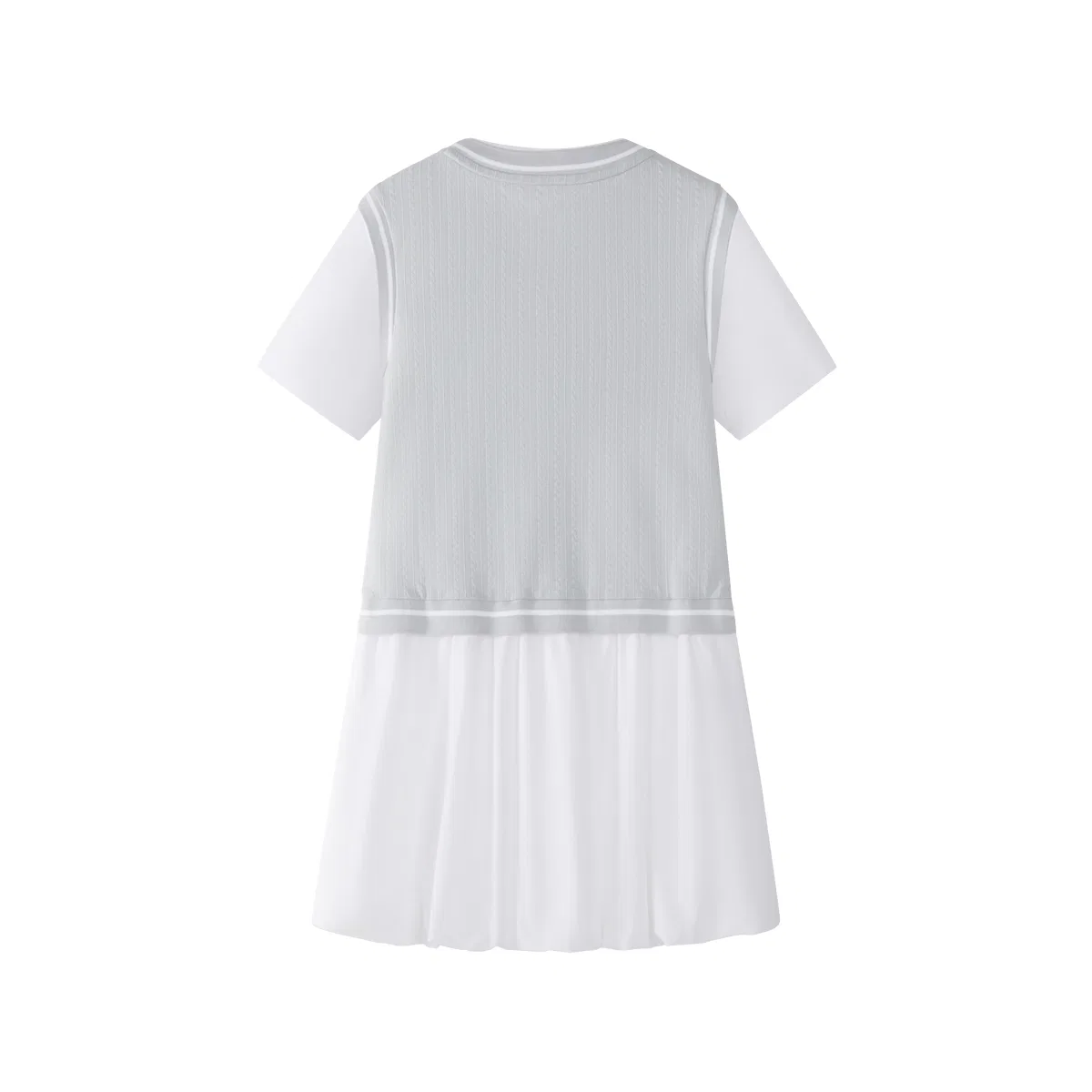 Платье с круглым вырезом, умеренной длины FILA KIDS, Rosemary Gray — фото 3