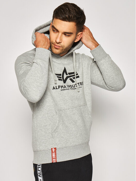 

Толстовка обычного кроя Alpha Industries, серый