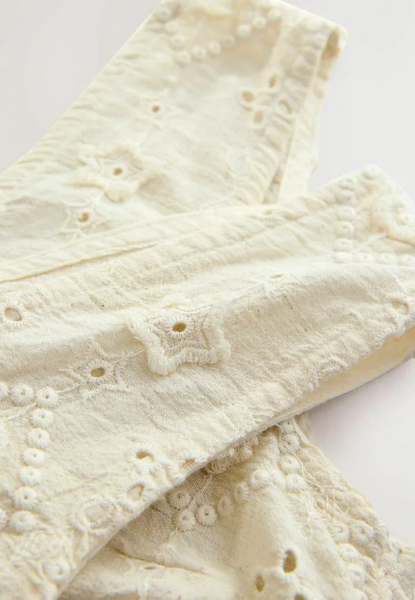 Комбинезон прямого кроя с вышивкой Next, Ecru Broderie — фото 4