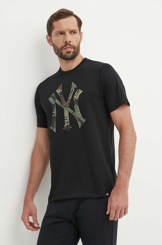 

Хлопковая футболка New York Yankees 47 brand, черный