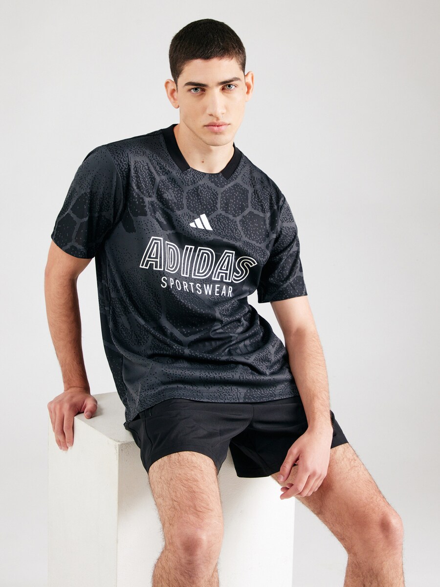 Рубашка для выступлений ADIDAS SPORTSWEAR TIRO, черный — фото 2