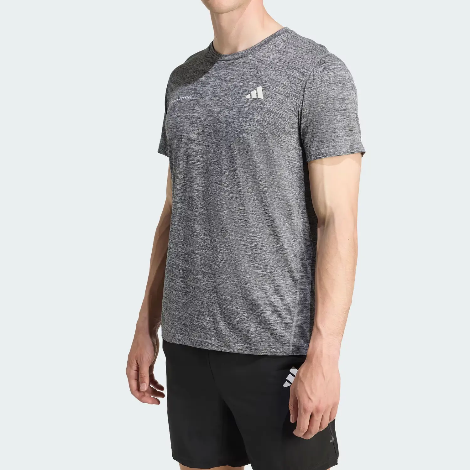 Футболка Own The Run Melange Adidas, серый — фото 3