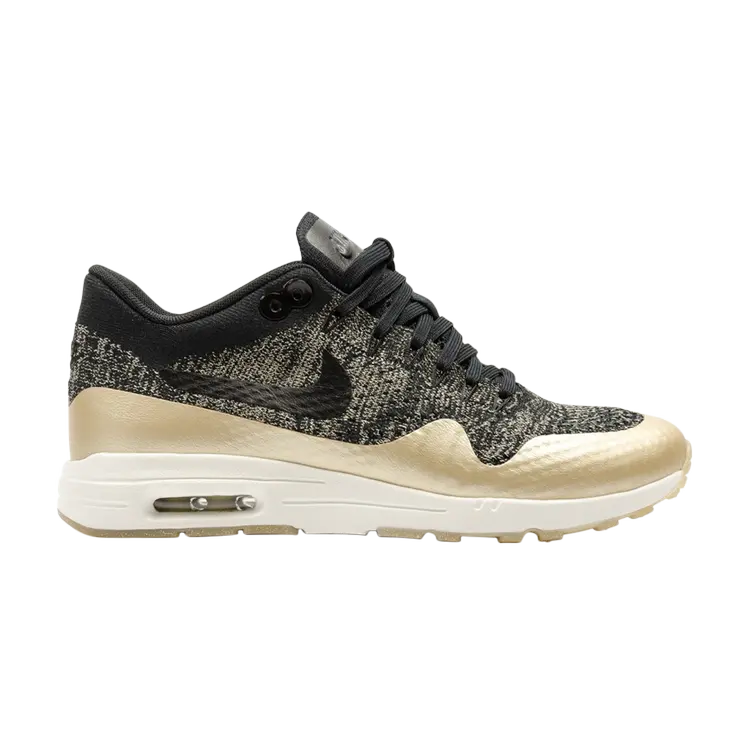 

Кроссовки Nike Wmns Air Max 1 Ultra Flyknit 'Metallic Gold', черный