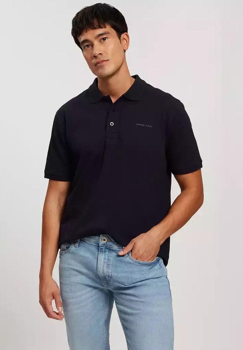 

Рубашка поло Cross Jeans, темно-синий