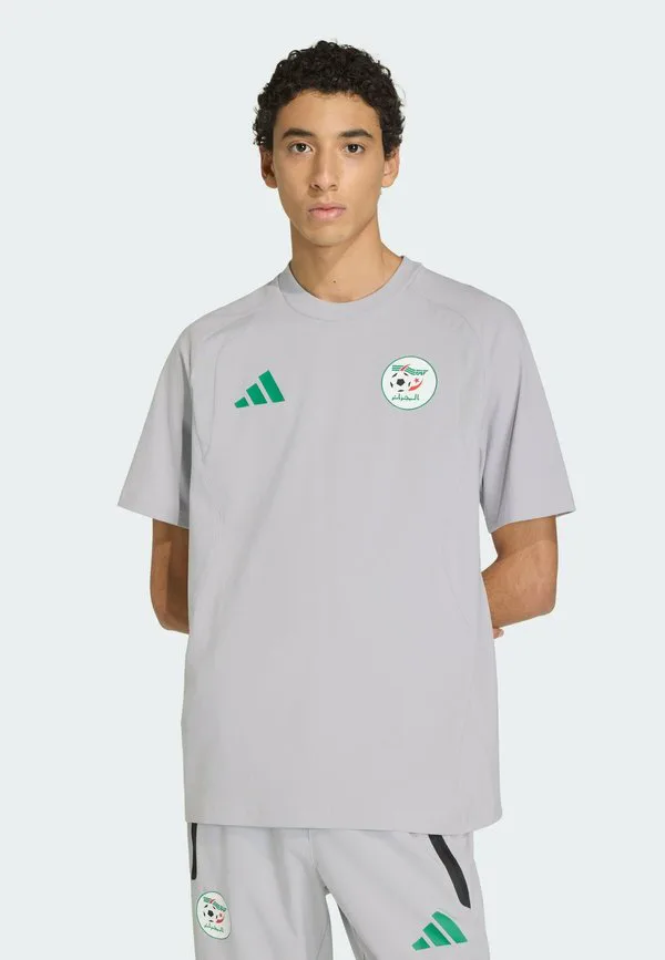Футболка algeria tiro tech print Adidas Performance, Team Light Grey