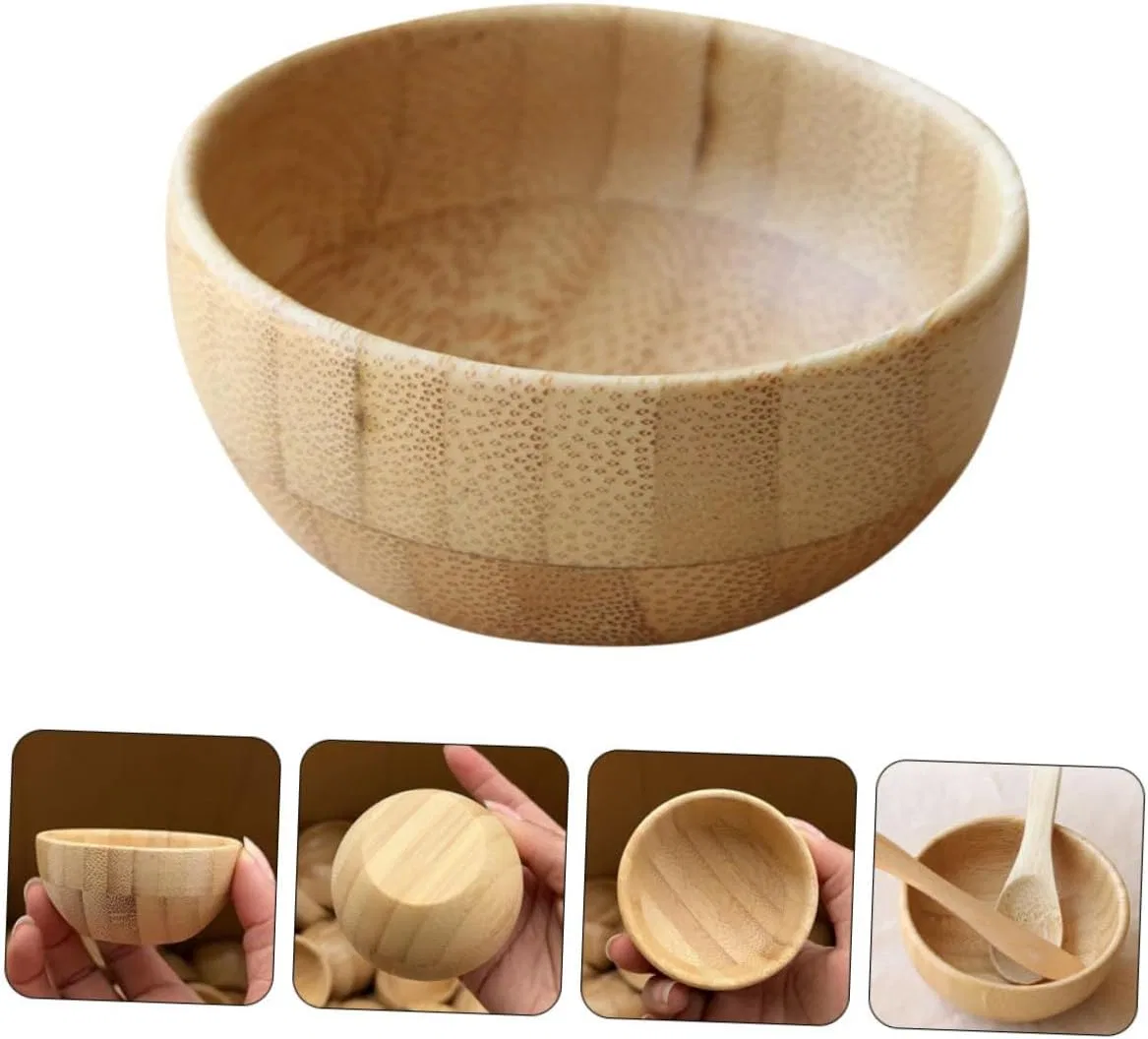 Пиала для смешивания масок Bamboo Healvian, бежевая, 6.5x6.5x3 см — фото 3