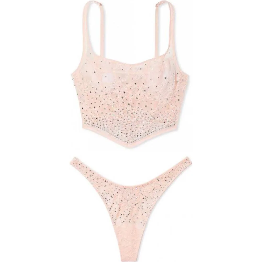 Victoria's Secret Комплект нижнего белья женский cherry blossom pink