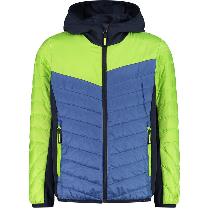 

Детская гибридная куртка-блузон с фиксированным капюшоном Cmp, голубой