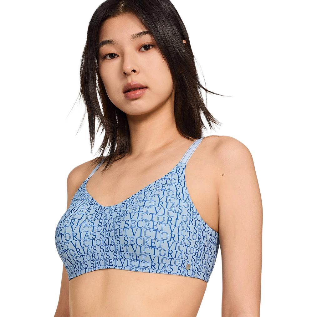 Victoria's Secret Женский бюстгальтер Blue Logo Print — фото 4